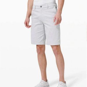 LULULEMON Mens 11" Commission Shorts Size 33 Oxford Gray